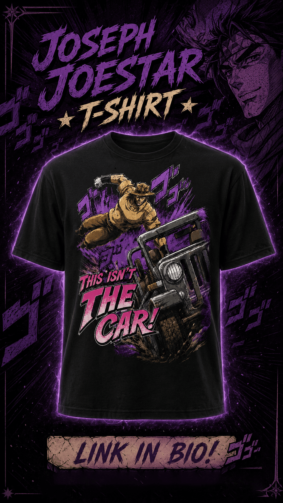 Joseph Joestar "This isn't the car!" T-Shirt