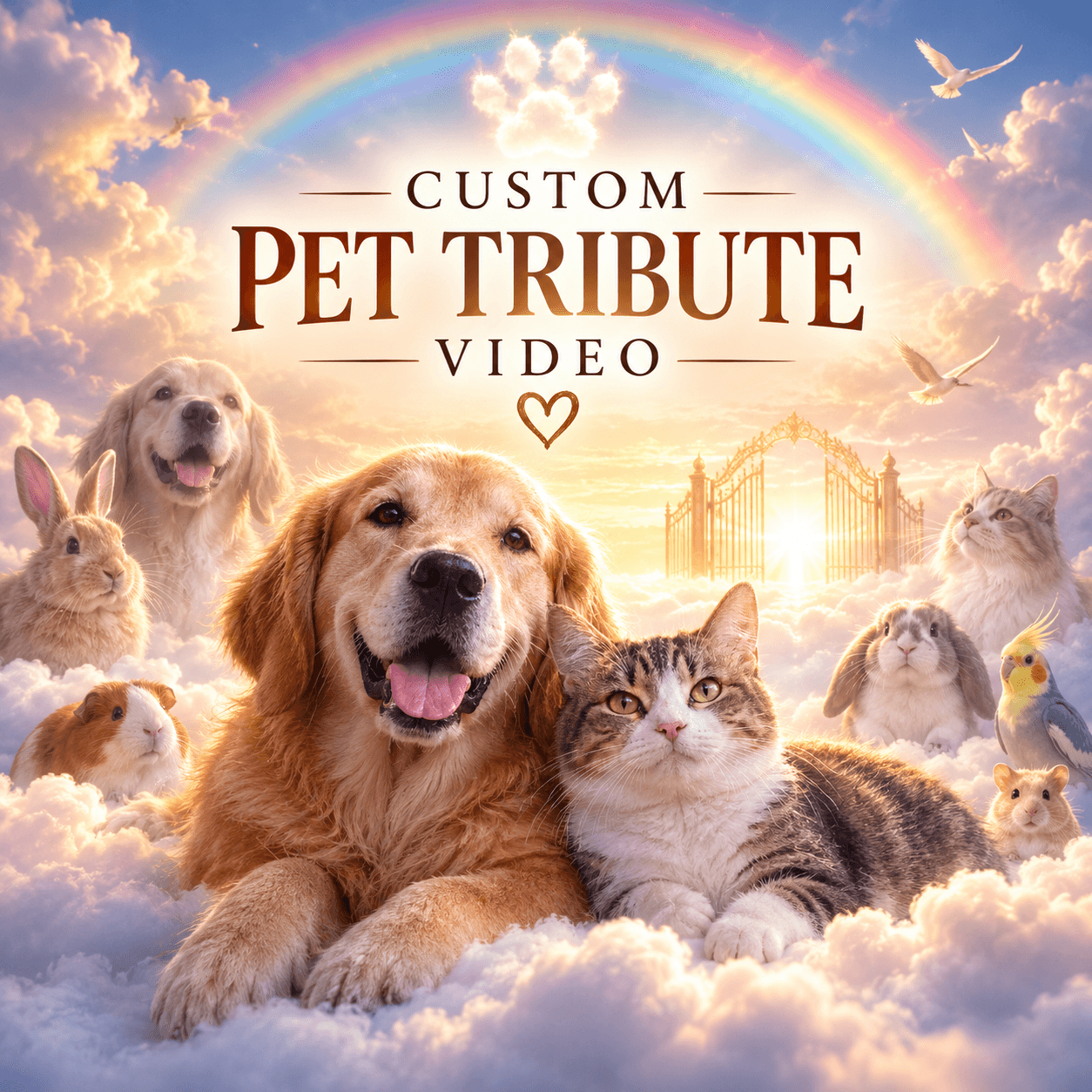 Custom Pet Tribute Video